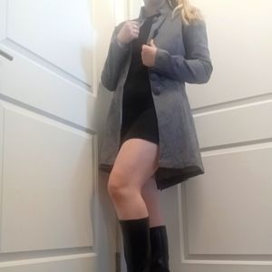 Grey Tapestry mid length jacket